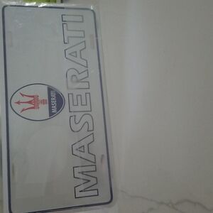 Maserati license plate